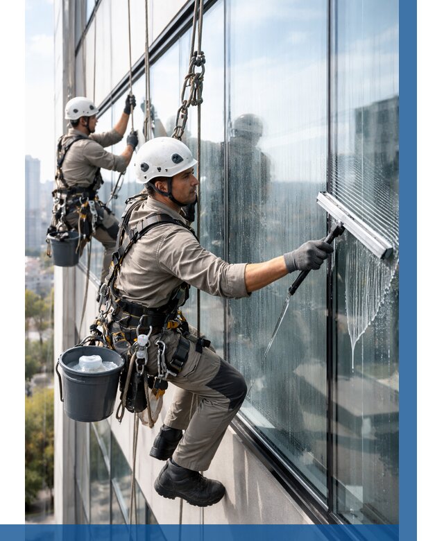 Мойка окон альпинистами в Кунгуре от 4615 р. | ВЫСОТНИК-Кнг