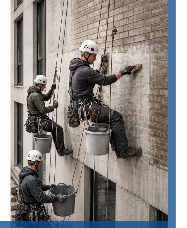 Удаление высолов с фасада в Кунгуре от 256 р. | ВЫСОТНИК-Кнг