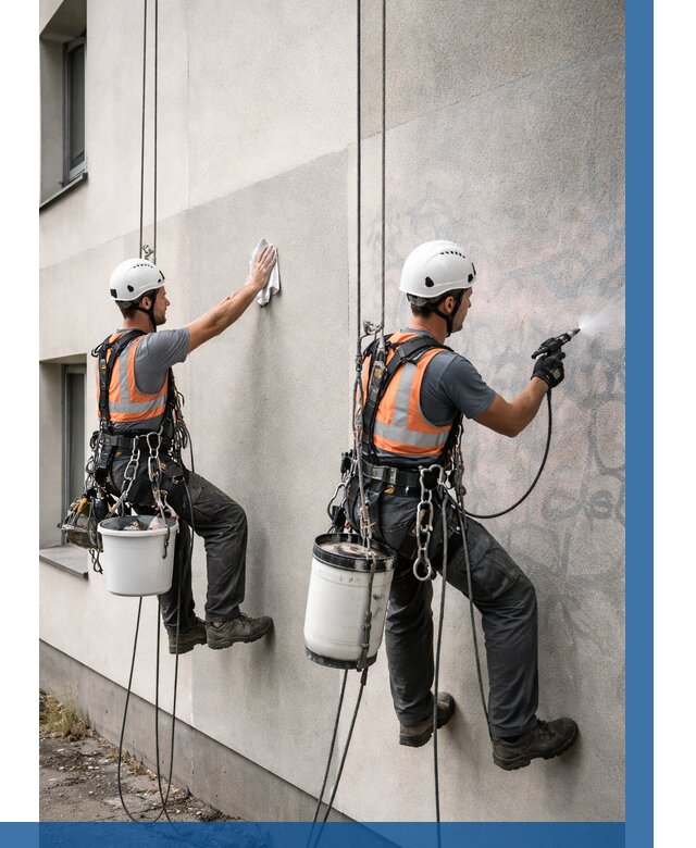 Антиграффити покрытие фасада в Кунгуре от 615 р. | ВЫСОТНИК-Кнг