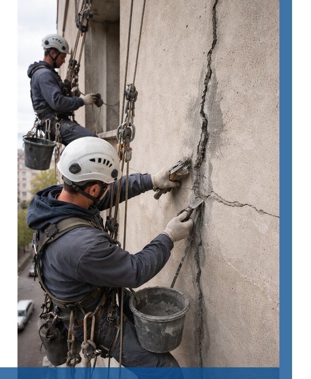 Заделка трещин на фасаде в Кунгуре от 923 р. | ВЫСОТНИК-Кнг