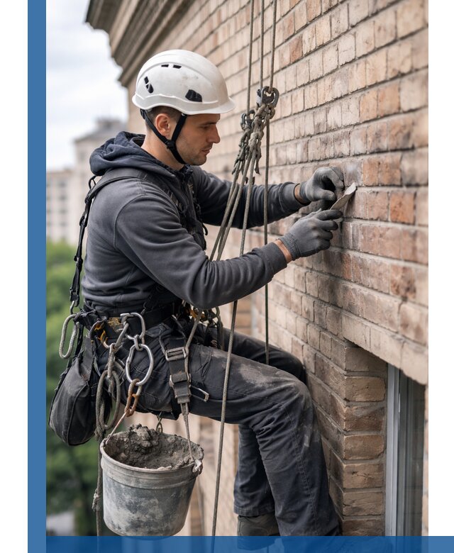 Качественный ремонт кирпичной кладки фасада в Кунгуре с гарантией