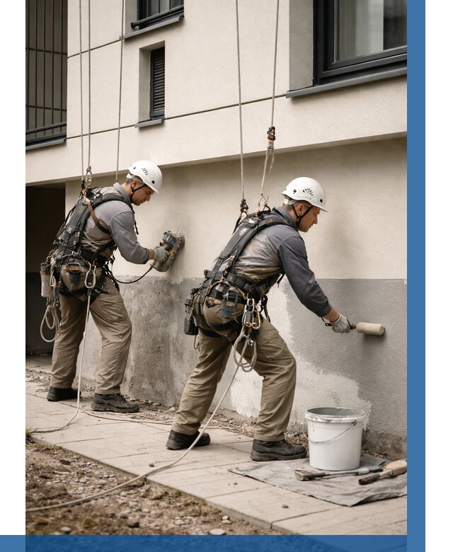 Окраска цоколя здания в Кунгуре от 462 р. под ключ | ВЫСОТНИК-Кнг