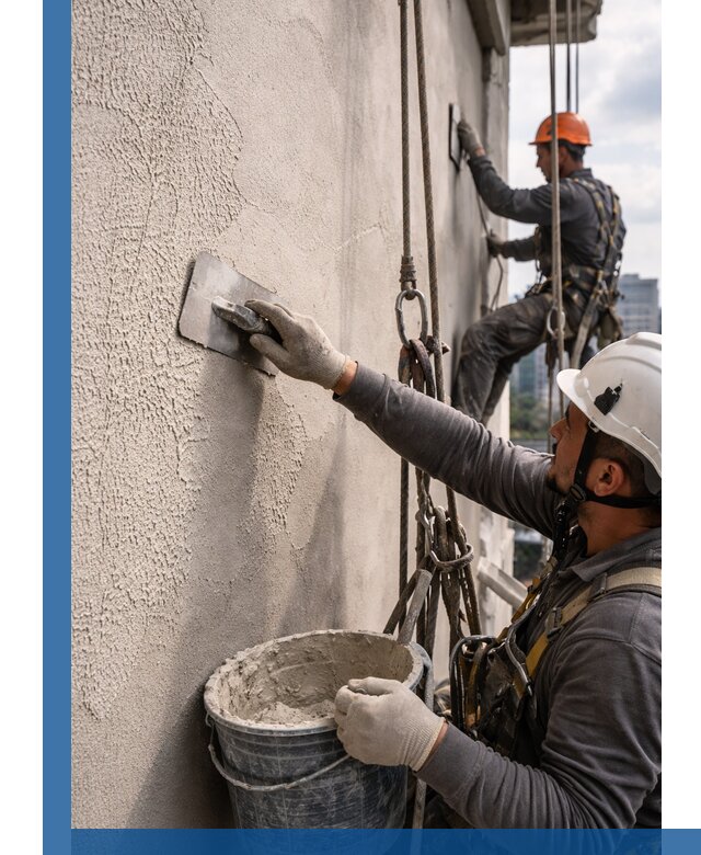 Декоративная штукатурка фасада с утеплением и защитой в Кунгуре