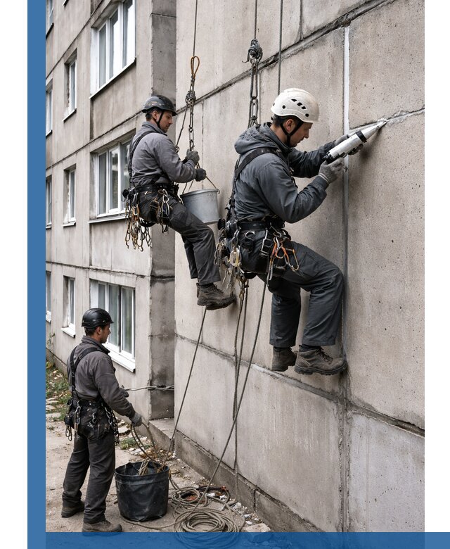 Герметизация межпанельных швов в Кунгуре с гарантией герметичности