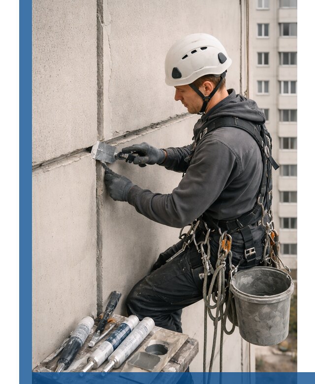 Ремонт межпанельных швов в Кунгуре герметизация и восстановление