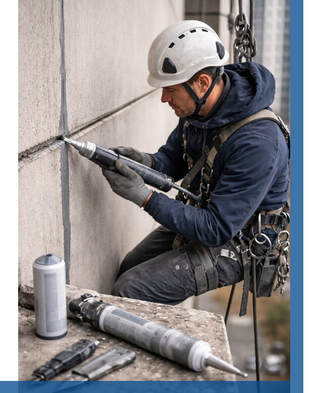 Вторичная герметизация швов в Кунгуре от 462 р. | ВЫСОТНИК-Кнг