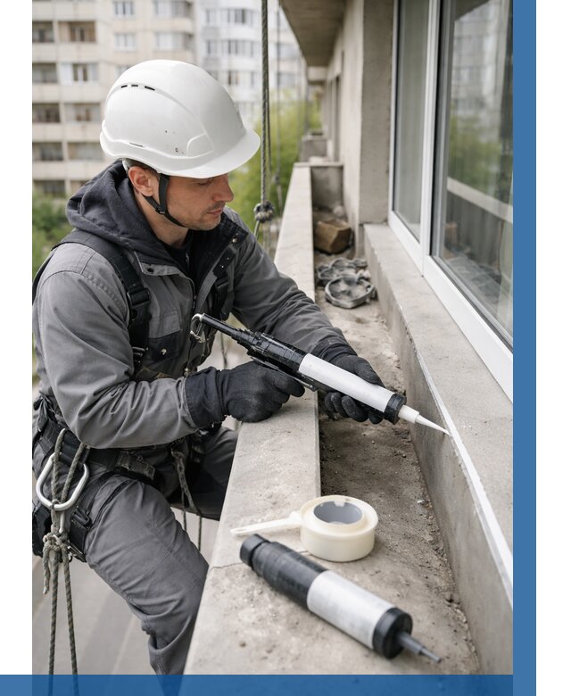 Герметизация швов лоджии в Кунгуре от 4615 р. | ВЫСОТНИК-Кнг