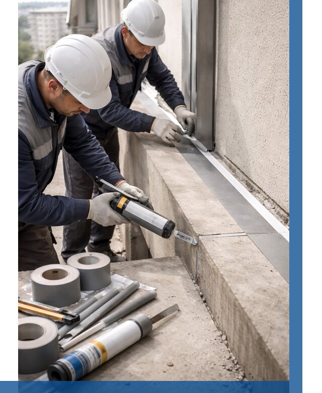 Герметизация примыкания балкона в Кунгуре от 4615 р. | ВЫСОТНИК-Кнг