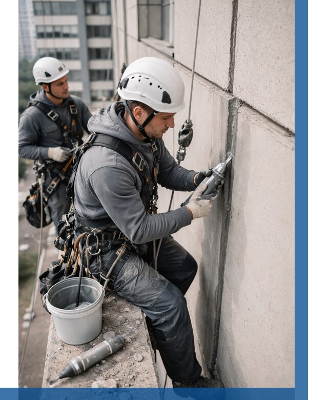 Ремонт деформационных швов здания в Кунгуре от 1026 р. | ВЫСОТНИК-Кнг