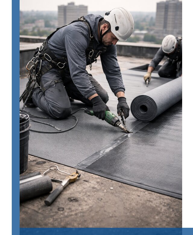 Ремонт мягкой кровли в Кунгуре с выездом промальпинистов