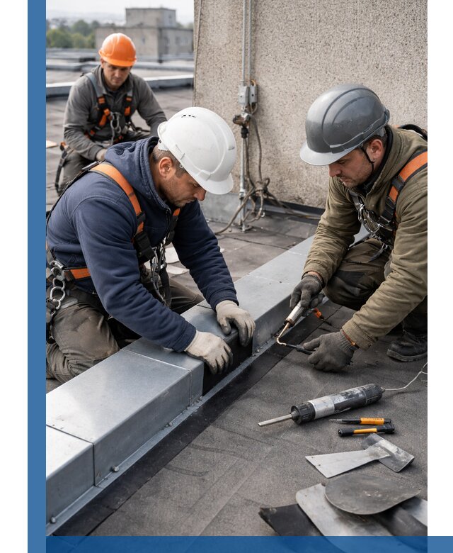 Ремонт кровельных примыканий в Кунгуре профессионально