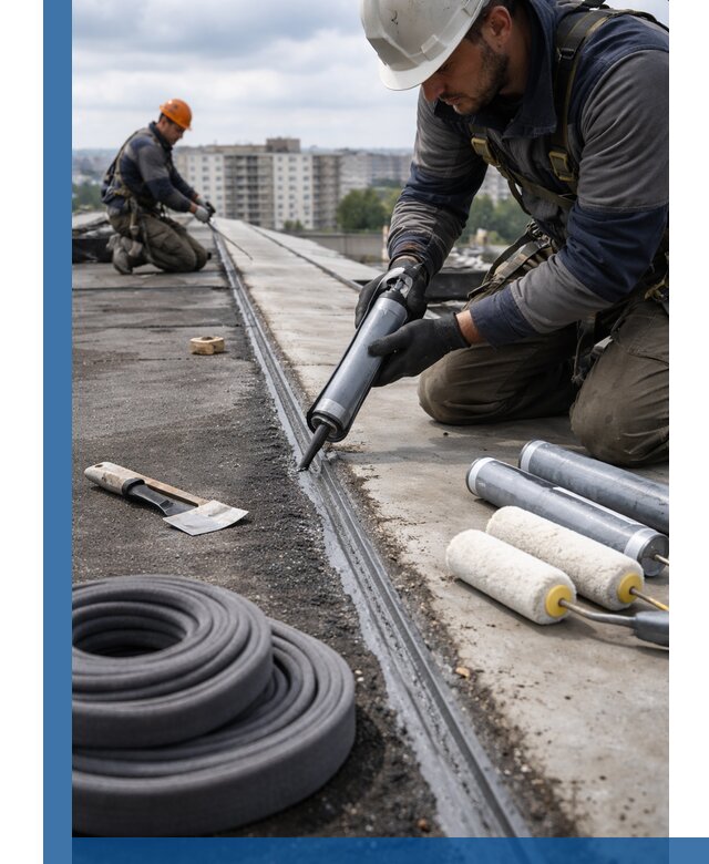 Герметизация швов кровли в Кунгуре с гарантией герметичности