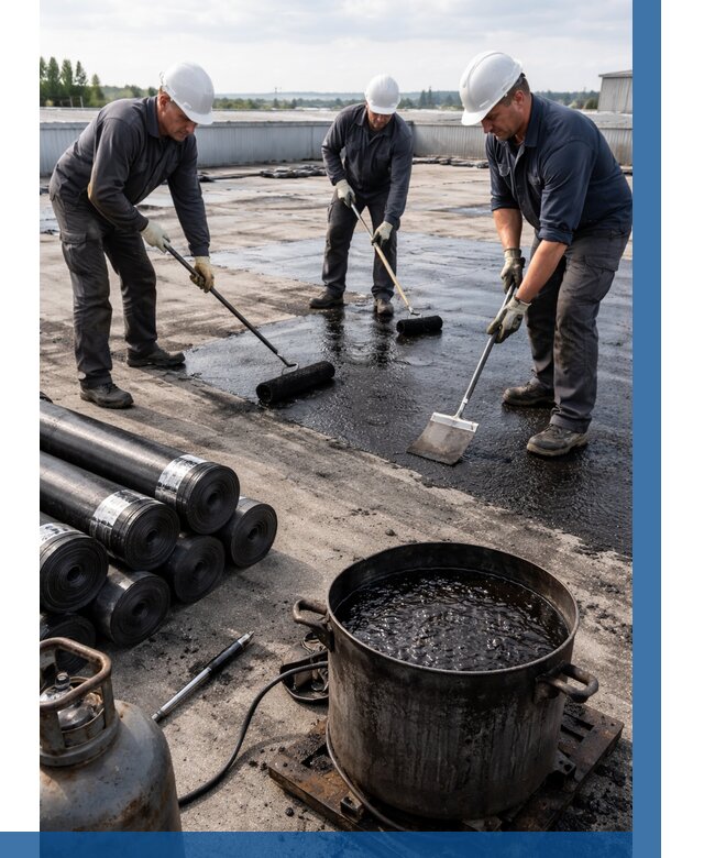 Гидроизоляция кровли мастикой в Кунгуре от 615 р. | ВЫСОТНИК-Кнг