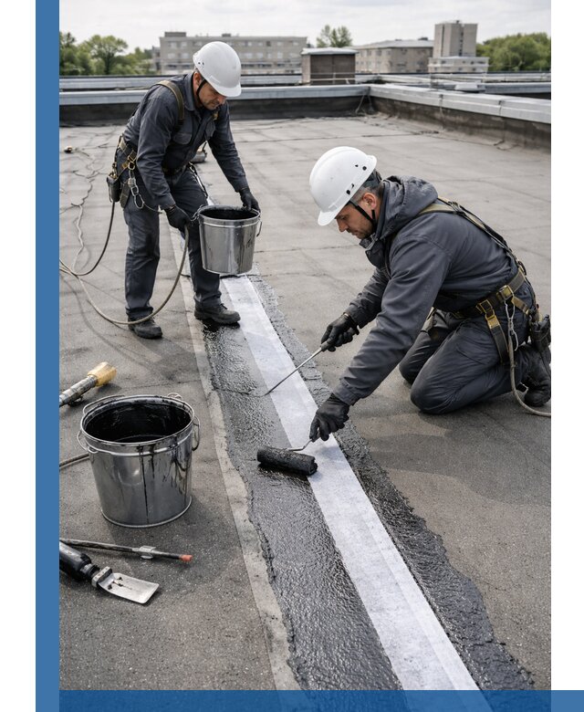 Гидроизоляция кровли мастикой в Кунгуре надежная защита