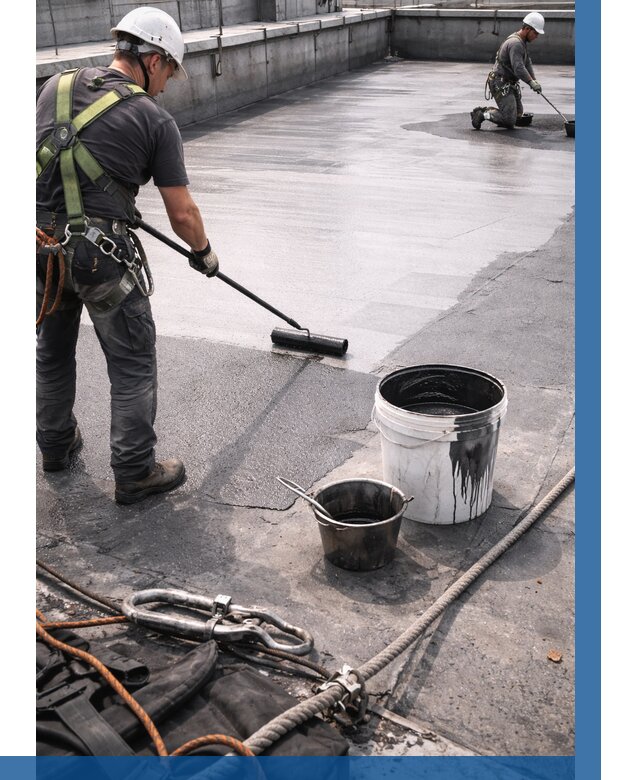 Гидроизоляция кровли жидкой резиной в Кунгуре от 513 р. | ВЫСОТНИК-Кнг