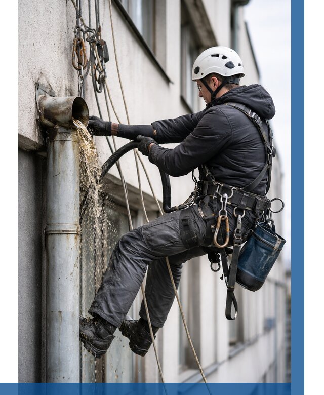 Прочистка водосточных труб в Кунгуре от 3590 р. | ВЫСОТНИК-Кнг