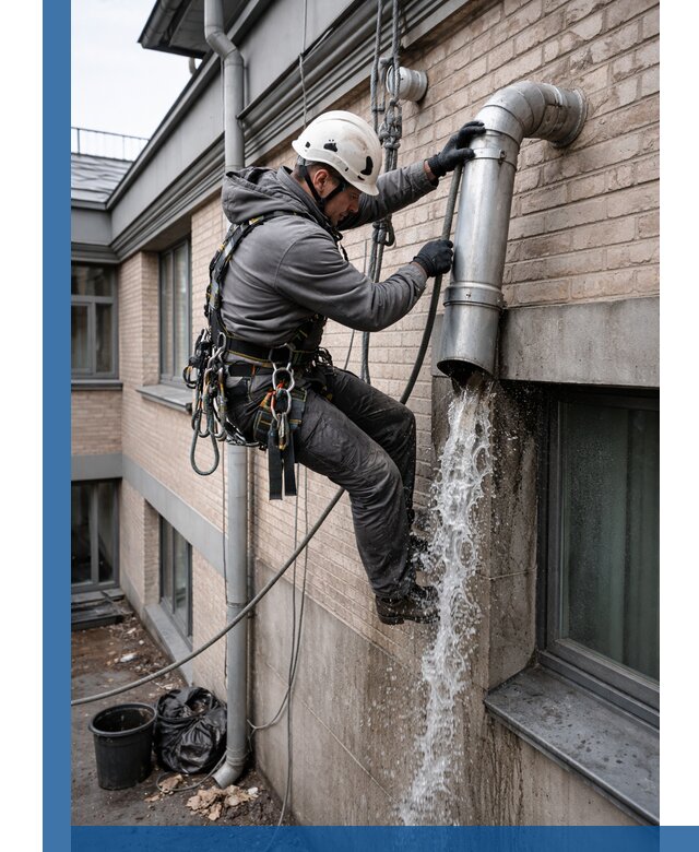 Профессиональная прочистка водосточных труб в Кунгуре с гарантией