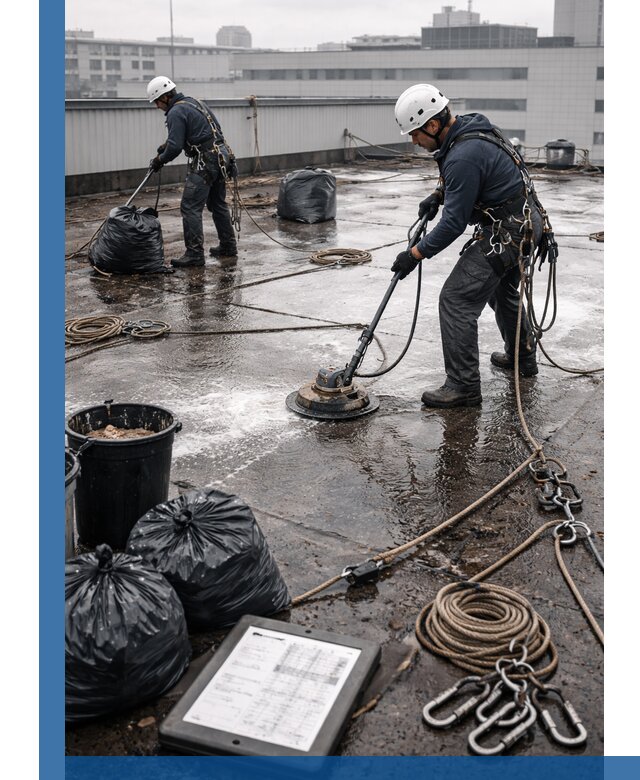 Плановая очистка кровли по графику в Кунгуре для безопасности