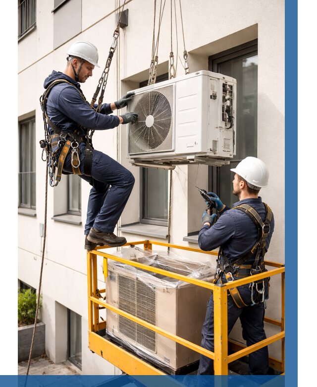 Демонтаж внешнего блока кондиционера в Кунгуре от 3590 р. | ВЫСОТНИК-Кнг