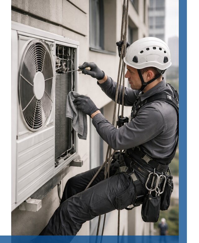 Обслуживание внешнего блока кондиционера в Кунгуре от 2769 р.ВЫСОТНИК-Кнг