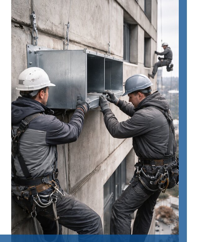 Монтаж вентиляционных коробов в Кунгуре от 3077 р. | ВЫСОТНИК-Кнг