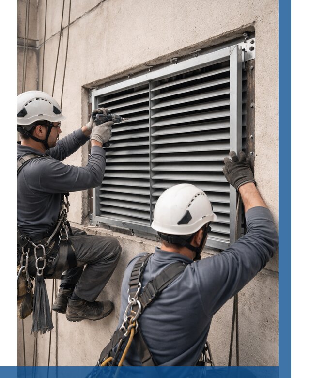 Монтаж вентиляционных решеток в Кунгуре от 4615 р. | ВЫСОТНИК-Кнг