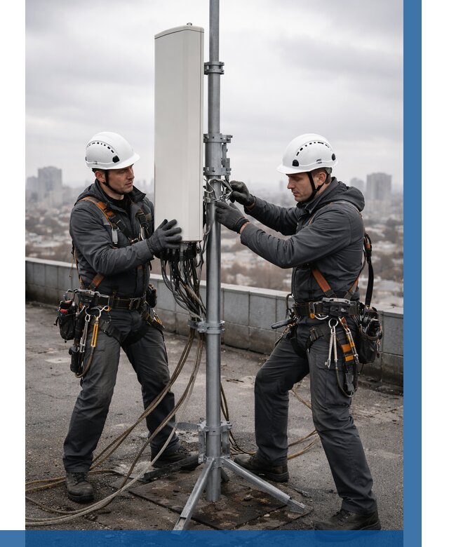 Монтаж антенн связи на крыше в Кунгуре от 8718 р. | ВЫСОТНИК-Кнг