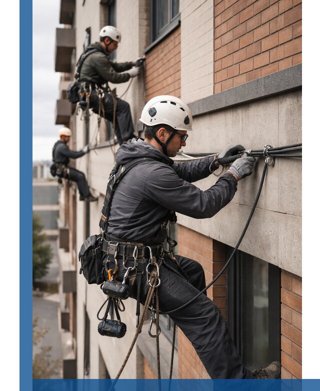 Крепление кабеля на фасаде монтаж и крепеж в Кунгуре