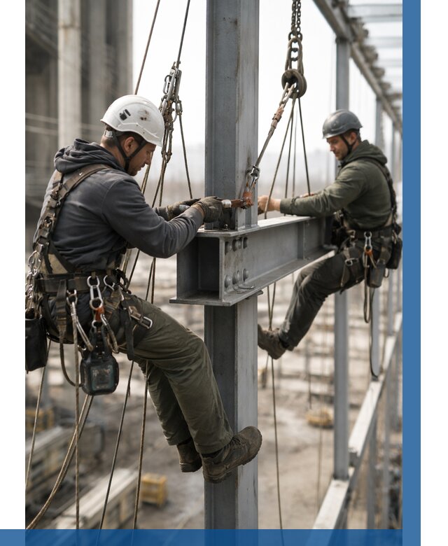 Монтаж металлоконструкций на высоте в Кунгуре от 3590 р. | ВЫСОТНИК-Кнг