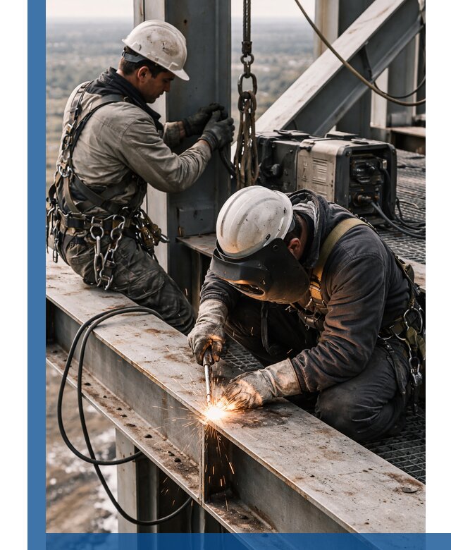 Высотные сварочные работы в Кунгуре для промышленных объектов