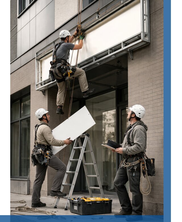 Монтаж светового короба в Кунгуре от 6666 р. | ВЫСОТНИК-Кнг