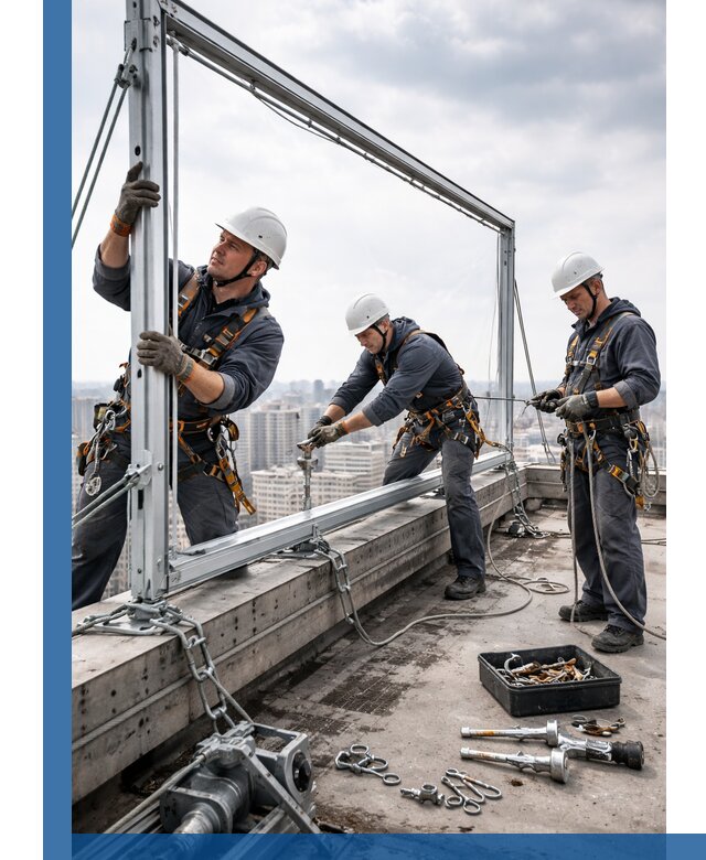 Монтаж крышных рекламных конструкций под ключ в Кунгуре