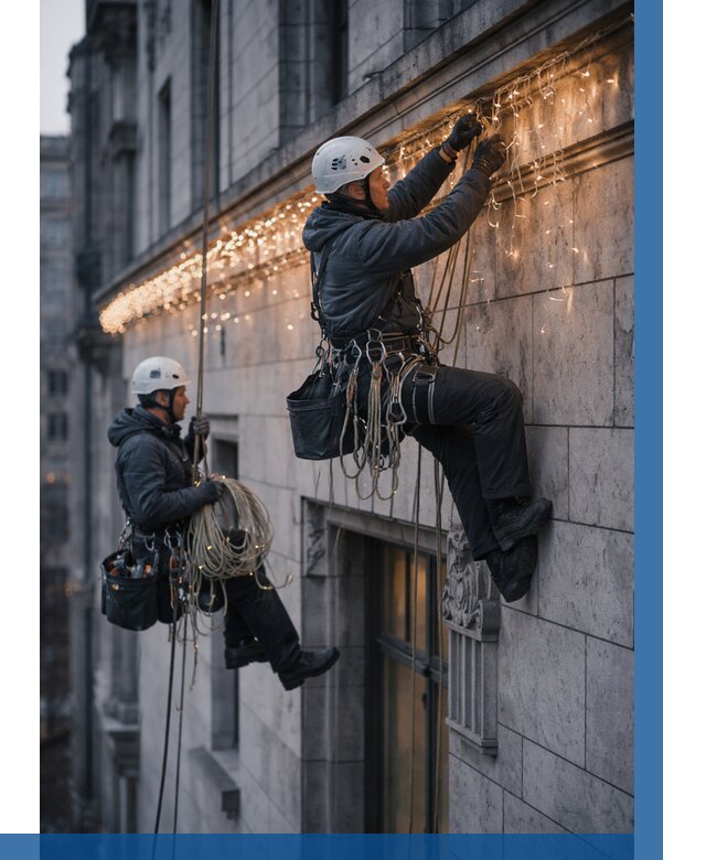 Монтаж новогодней иллюминации в Кунгуре от 8718 р. | ВЫСОТНИК-Кнг