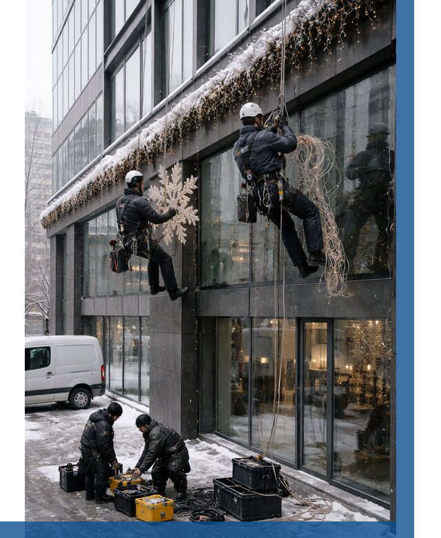 Демонтаж новогоднего оформления в Кунгуре от 5641 р. | ВЫСОТНИК-Кнг