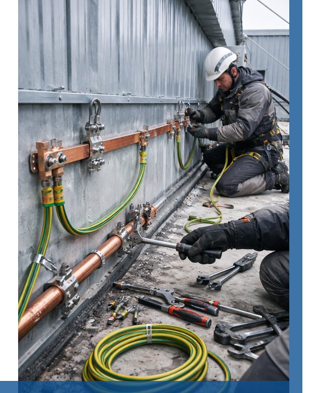 Монтаж заземления здания в Кунгуре от 25640 р. | ВЫСОТНИК-Кнг