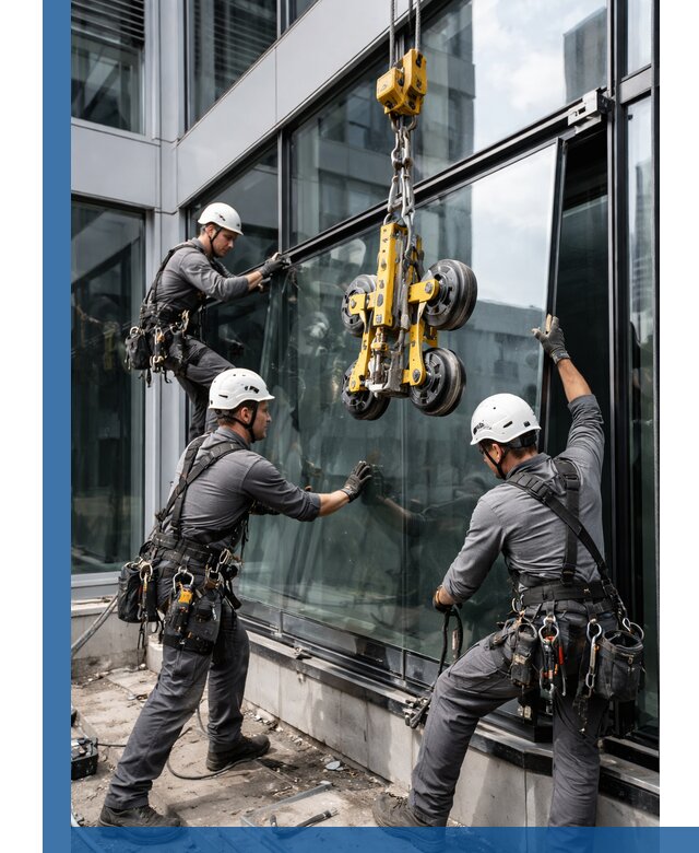 Структурное остекление фасадов в Кунгуре монтаж и обслуживание