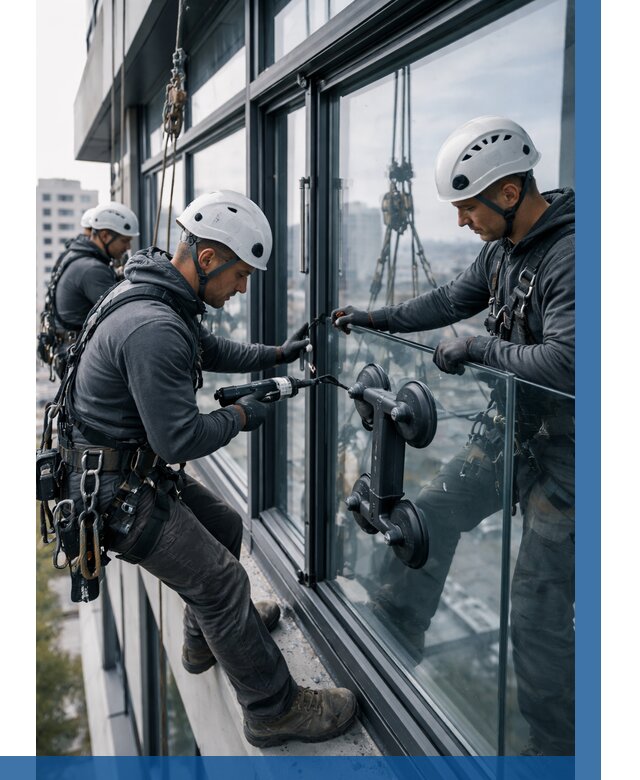 Витражное остекление зданий в Кунгуре от 3590 р. | ВЫСОТНИК-Кнг