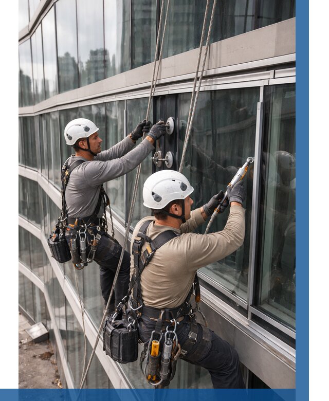 Радиусное остекление фасада в Кунгуре от 12307 р. | ВЫСОТНИК-Кнг