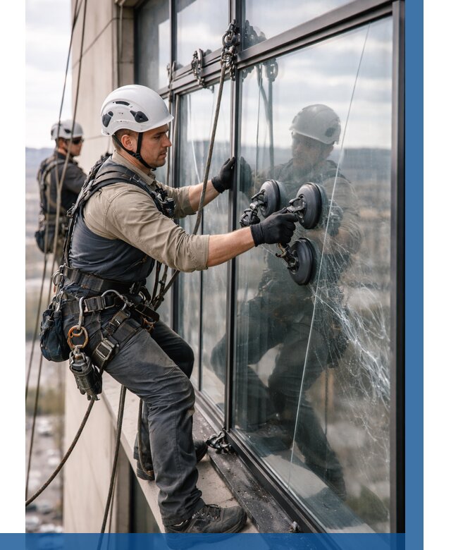 Замена стекла в витраже в Кунгуре под ключ от 8718 р. | ВЫСОТНИК-Кнг