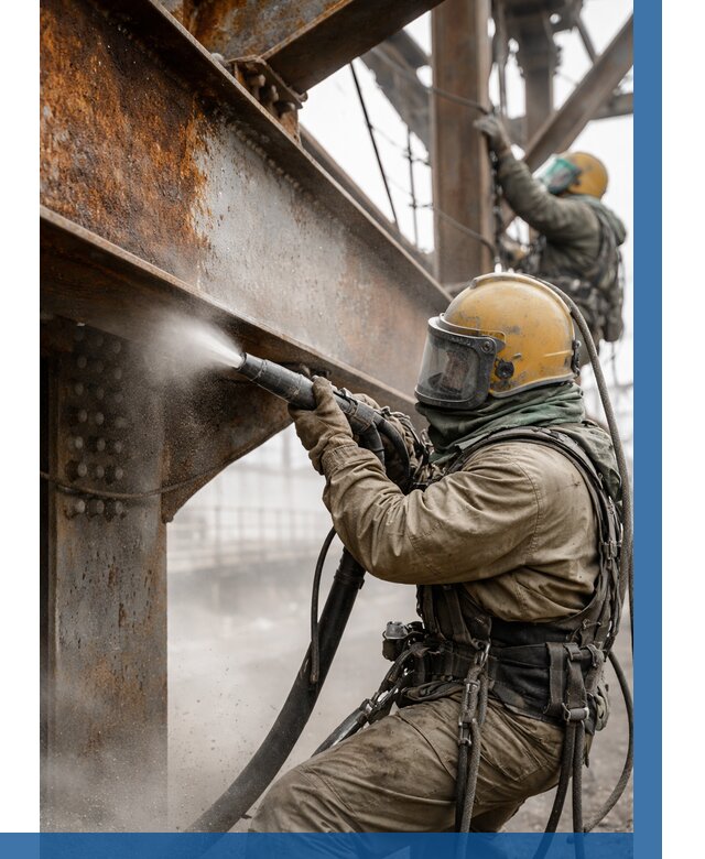 Пескоструйная очистка металлоконструкций в Кунгуре по 615 р.  ВЫСОТНИК-Кнг