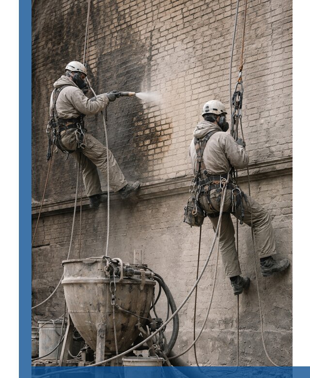 Пескоструйная очистка фасадов в Кунгуре профессионально