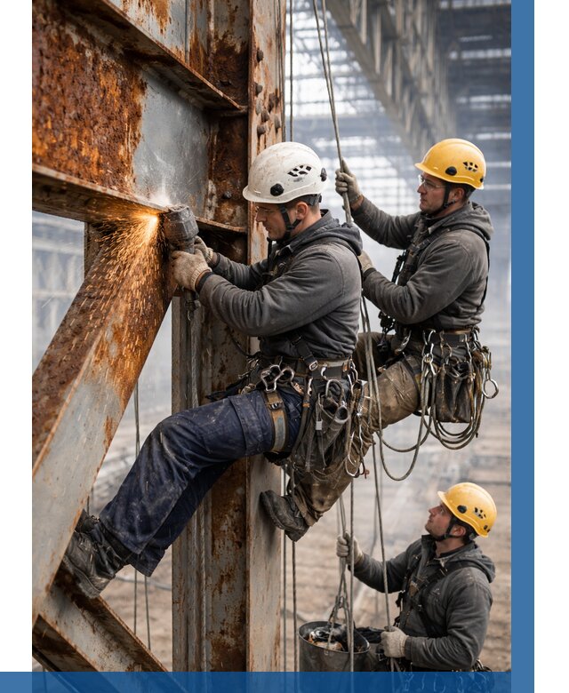 Зачистка металла от ржавчины в Кунгуре от 359 р. | ВЫСОТНИК-Кнг