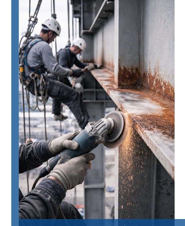 Зачистка металла от ржавчины и подготовка поверхностей в Кунгуре