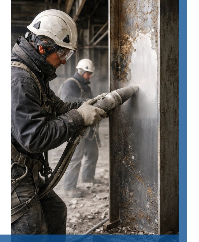 Удаление старой краски с металла в Кунгуре от 462 р. | ВЫСОТНИК-Кнг