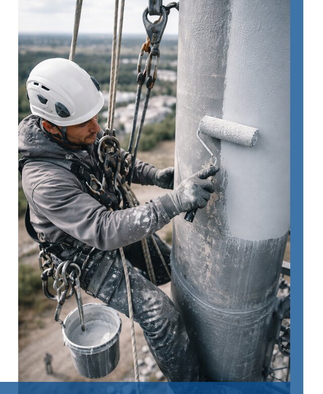Покраска мачт связи под ключ в Кунгуре от 872 р. | ВЫСОТНИК-Кнг