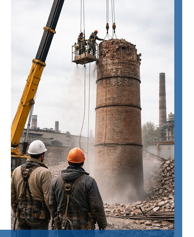 Демонтаж дымовой трубы в Кунгуре от 92304 р. | ВЫСОТНИК-Кнг, смета