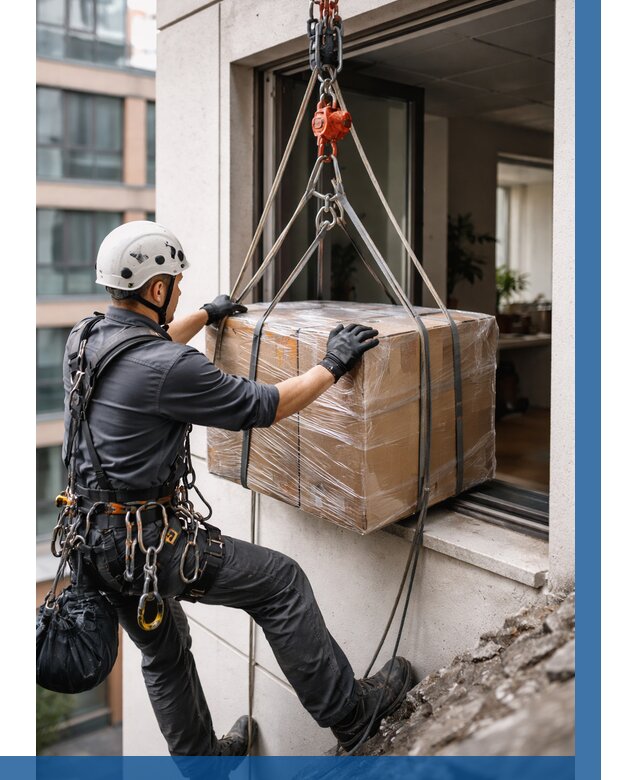 Подъем груза через окно в Кунгуре от 4615 р. | ВЫСОТНИК-Кнг