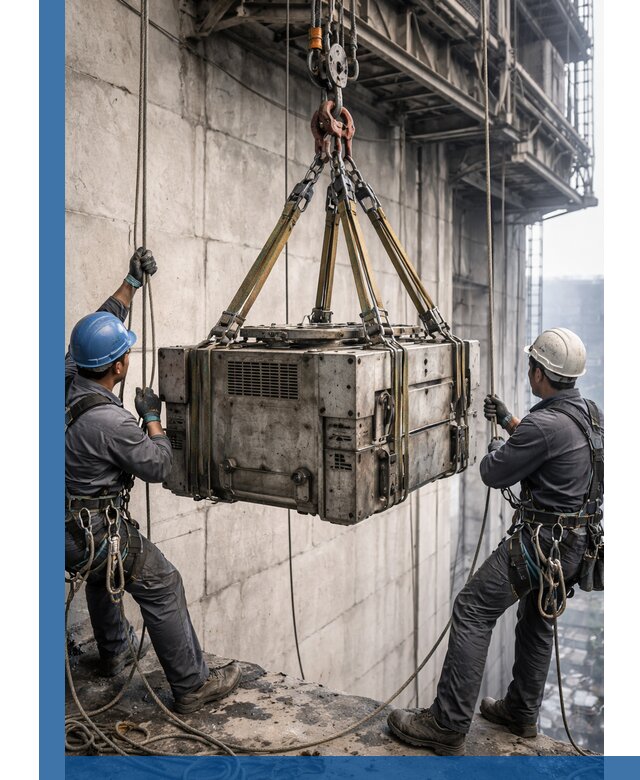 Такелажные работы на высоте, подъем и монтаж грузов в Кунгуре