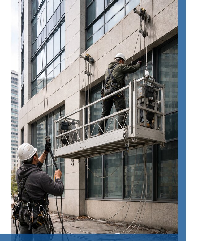 Монтаж и подъем фасадной люльки в Кунгуре от 12307 р. | ВЫСОТНИК-Кнг