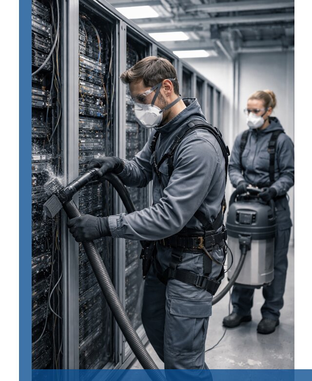 Обеспыливание серверной комнаты в Кунгуре, профессиональная очистка